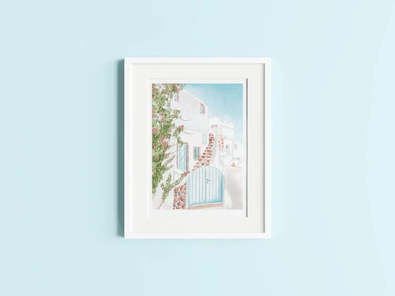 Santorini Print