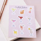 Cocktail Drinks Mini Planner Stickers