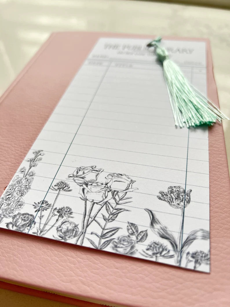 Library Card Bookmark