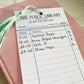 Library Card Bookmark