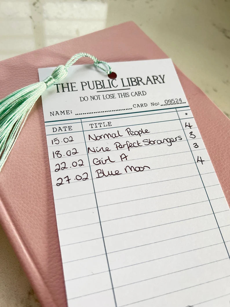 Library Card Bookmark
