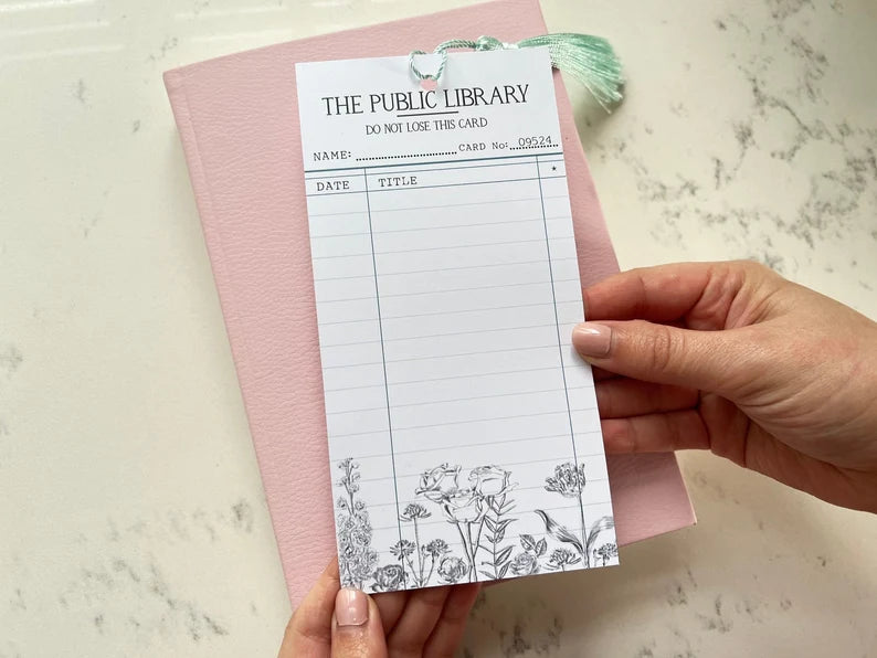 Library Card Bookmark