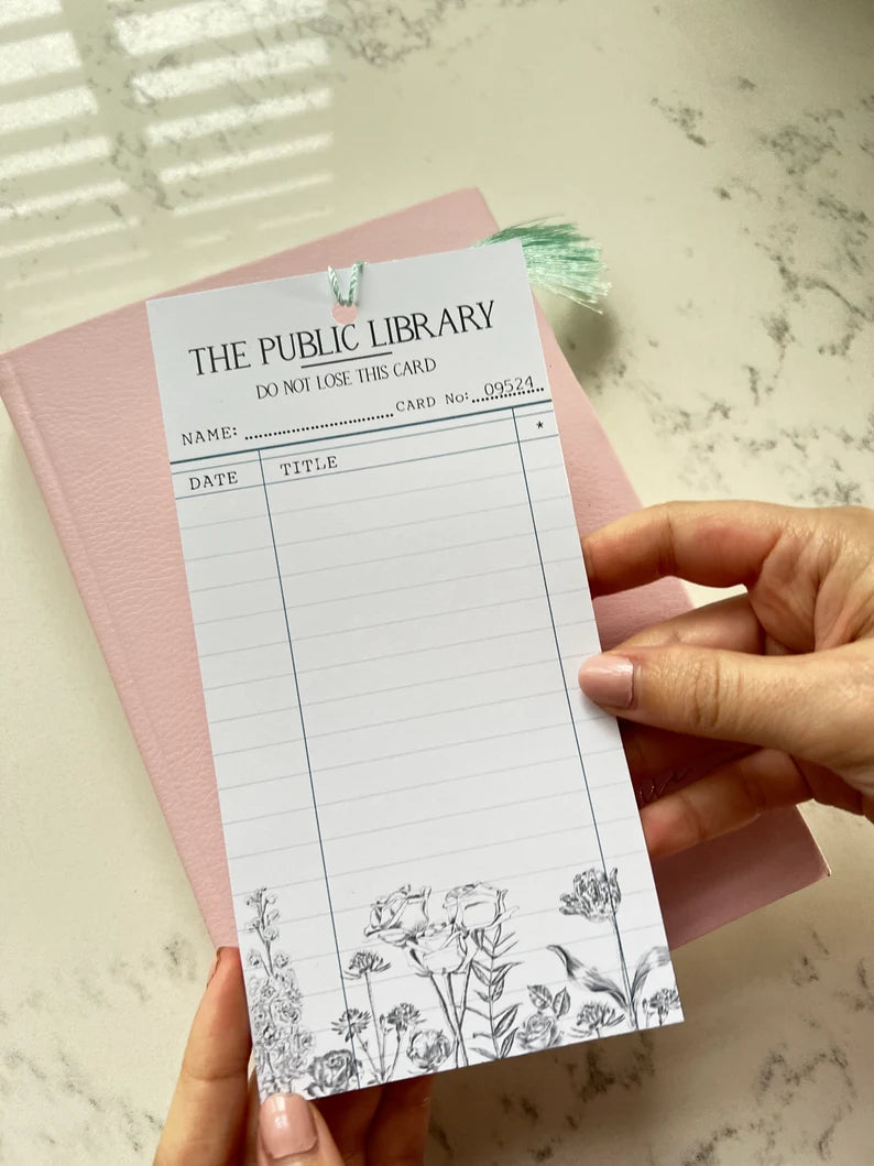 Library Card Bookmark