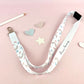 Rainbow Love Hearts Personalised Lanyard