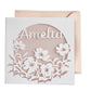 Floral Name Papercut Card