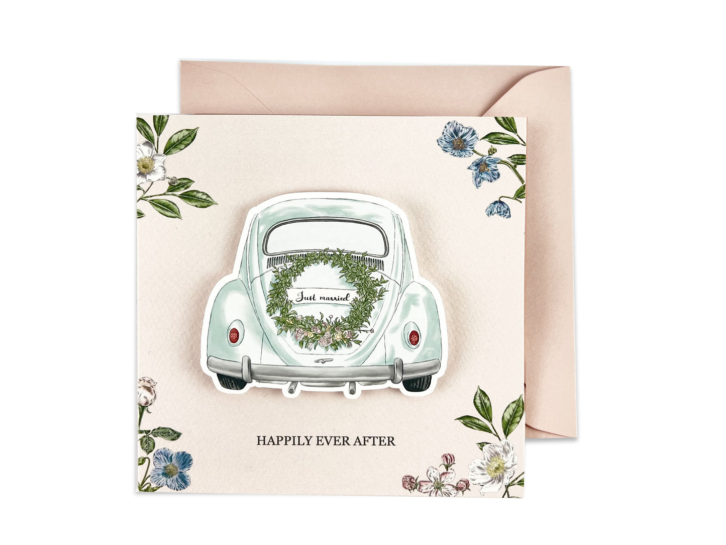 Just Married Wedding Card